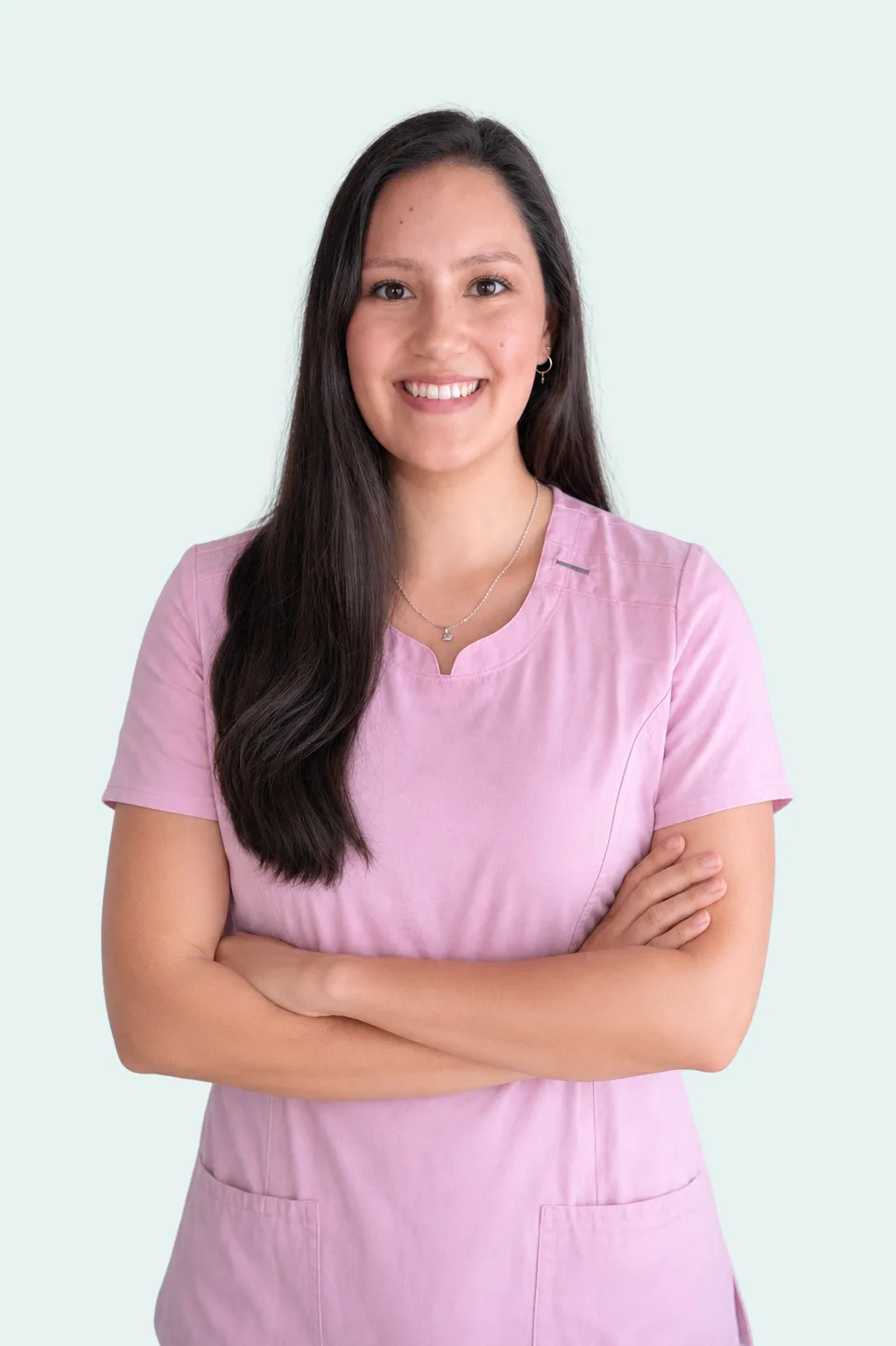 Retrato profesional de Maria José Bon, kinesióloga